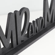 MR and MRS Schriftzug | 11.7 x 43.3 cm