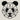 Panda Kopf Wanddeko